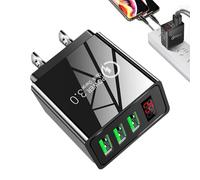 Wall Phone Charger, 3-Port Wall With Intelligent Temperature Control, Cell Phone Walll Chargers, Fast Charging Block, PD 3.0 Walll Chargers For Mobile Phones, Supports Multiple USB Devices