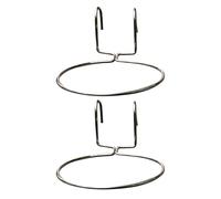 Wall Plant Holder - 2 Pack Metal Ring | 13.6-15.8cm Hanging Pot Bracket