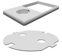 Wall Plate for Sonoff Touch Switch and Busch Jaeger Socket - Compatible Cover