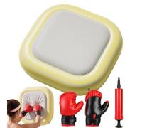 Wall Punching Pad - Portable Non-Slip Shock-Absorbing Inflatable | Beginner Martial Arts Practice Tool for Home Apartment Gym Garage Bedroom Playroom Studio Dormitory Backyard