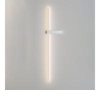 Wall Sconce Minimalistic Modern Aluminum Linear Lighting Fixture Indoor Integrated Led Metal Wall Lamp,Contemporary 3000K Wall Lights for Kitchen, Bedroom, Living Room, Hallway (Color : White-R/Whiter