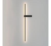 Wall Sconce Minimalistic Modern Aluminum Linear Lighting Fixture Indoor Integrated Led Metal Wall Lamp,Contemporary 3000K Wall Lights for Kitchen, Bedroom, Living Room, Hallway (Color : White-R/Kright
