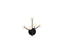 Wall Sconce Wrought Iron Photo Wall Lighting Bracket Light Using G4 Light Source Black Bedroom Study Can Be Used For Reading Wall Lamp Modern Creative Personality Dendrit (Black 1 pack)