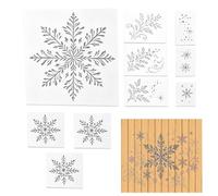 Wall Stencil Christmas Theme Reusable - Washable Garden Template Flower for
