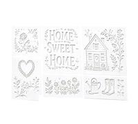 Wall Stencil - Christmas Theme Washable Garden Decals Template