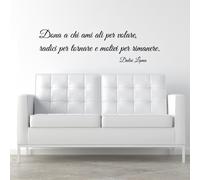 wall sticker frase Dona a chi ami ali per volare citazioni aforismi