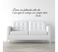 wall sticker frase L’unico vero fallimento nella vita è non agire Buddha