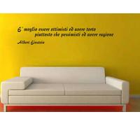 WALL STICKERS ADESIVI MURALI Albert Einstein Aforismi Frasi Famose Parete 3 CASA