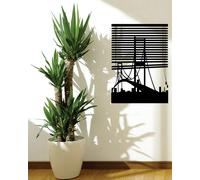 WALL STICKERS ADESIVI MURALI Finestra su New York design Ponte USA decorazione
