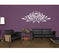 WALL STICKERS ADESIVI MURALI FIORE LOTO FLOWER LOTUS MANDALA YOGA