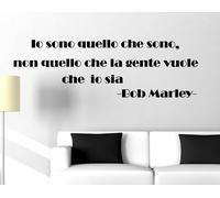 WALL STICKERS ADESIVI MURALI IO SONO QUELLO CHE SONO FRASI CITAZIONI ADESIVO