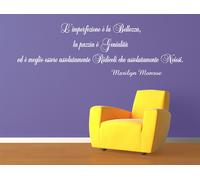 WALL STICKERS ADESIVI MURALI Marilyn Monroe Aforismi Frasi Famose Parete 4