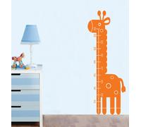 WALL STICKERS ADESIVI MURALI Metro adesivo Giraffa cameretta bimbi altezza figli
