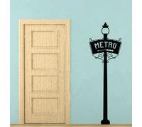 WALL STICKERS ADESIVI MURALI METROPOLITANA PARIGI FRANCIA PARIS DESIGN PARETE