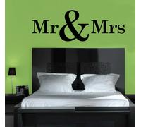 WALL STICKERS ADESIVI MURALI MR & MRS MARITO e MOGLIE LOVE AMORE Casa Letto
