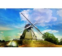 WALL STICKERS ADESIVI TROMPE L'OEIL QUADRO MODERNO ARREDO AFFRESCO 60X35CM MARE