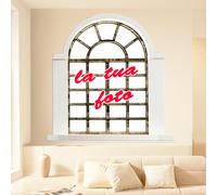 WALL STICKERS ADESIVI TROMPE L'OEIL QUADRO MODERNO ARREDO AFFRESCO 60X60CM MARE