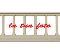 WALL STICKERS ADESIVI TROMPE L'OEIL QUADRO MODERNO ARREDO AFFRESCO COLONNE MARE