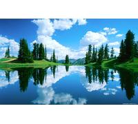 WALL STICKERS ADESIVI TROMPE L'OEIL QUADRO MODERNO ARREDO AFFRESCO FINESTRA MARE