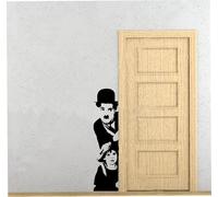 WALL STICKERS DESIGNS DESIGN ADESIVI MURALI Charlie Chaplin Kid DECORAZIONE