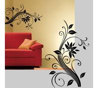 wall stickers fiori camera soggiorno armadio fiore adesivi murali specchio