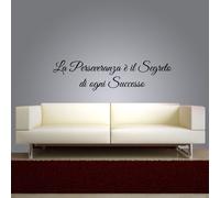wall stickers frase la perseveranza è il segreto murale citazioni aforisma a0210