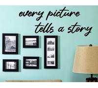 Wall stickers frasi every picture tells a story adesivi murali decorazione amore