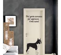 wall stickers frasi frase adesivo murale animali dog cane vetrine a0726
