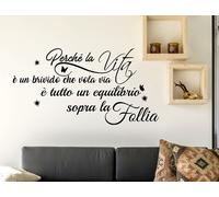 Wall stickers Frasi Vasco Rossi Decorazione della casa per muro Adesivi Murali