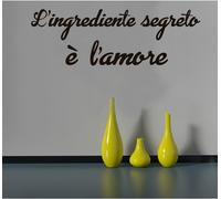 WALL STICKERS MURALI Ingrediente segreto è amore famiglia casa adesivo love