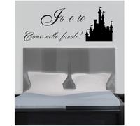 WALL STICKERS MURALI Io e te favole Ti Amo famiglia adesivo love amore frase