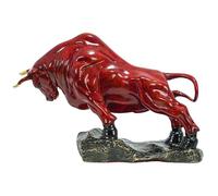 Wall Street Bull Statua, Feng Shui Bronze Bull Scultura per Buona Fortuna e Ricchezza | Durable Bronze Ox Figurine for Home o Office Decor