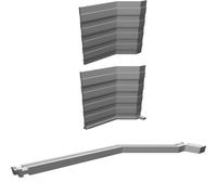 Wall System Compatible with H0 Scale Model Railways Modular Offset Corrugated