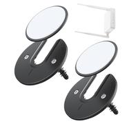 Wall Tablet Holder - Compact 90 Degree Rotating Mount | Adjustable Small ABS Bracket For Tablets E-Readers WiFi Routers Cable TV Boxes, Home Office Wall Mount, Seamless Docking, Black White Coloror