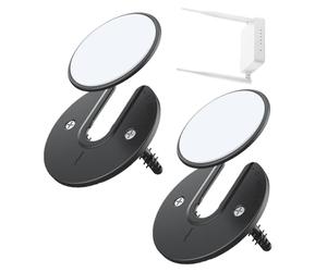 Wall Tablet Holder - Compact 90 Degree Rotating Mount | Adjustable Small ABS Bracket For Tablets E-Readers WiFi Routers Cable TV Boxes, Home Office Wall Mount, Seamless Docking, Black White Color, Eas