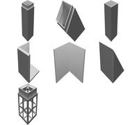 Wall Torch for Minecraft Gaming Room Decor - Detachable Tiles Light Display