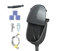 Wall Urinal, Odorless Wall Mounted Urine Separator With Lid, Compact Toilet Solution, Home Motorhome Dorm Garden And Men’s Bathroom Use, Easy To Install & Maintain