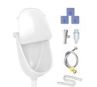 Wall Urinal, Odorless Walls Mounted Toilet with Lid, 28.5x18x38.5cm Urine Separator for Men Boys, Compact Home Motorhome Bathroom Garden Dorm Toilet Indoor Outdoor