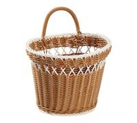 Wall - Vegetable Storage Box Holder, Artificial Wicker Fruit for Wall Hanging, Kitchen Pantry Organizer with Decorative Farmhouse Style, Storage for Laundry Nursery Office Sink We