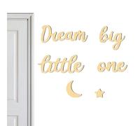 Wall Wooden Letter, Modern Big Dream Walls Sign for Children's Room, Wooden Adorable Baby Rooms Decoration, Perfect Gallery Art for Birthdays, Children's Day, and Easter, 30x15x2.5cm
