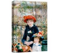 wall26 Canvas Print Wall Art Two Sisters on The Terrace by Pierre Renoir People Historic Illustrations Fine Art Traditional Scenic Colorful