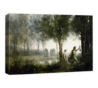 wall26 Orpheus Leading Eurydice from The Underworld by JeanBaptisteCamille Corot Canvas Print Wall Art Famous Painting Reproduction