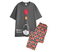 Wallace and Gromit Set Pigiama Lungo Piume McGraw Maniche Corte Uomo (NS9375)