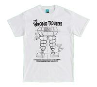 Wallace and GromitThe Wrong Trousers Maglietta Planimetria Adulto (TT405)