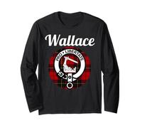 Wallace Clan - Stemma Scozzese con Nome Scozzese Maglia a Manica