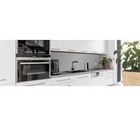 WALLando - Pannello posteriore da cucina Premium - Rivestimento da cucina / rivestimento da parete - PVC - grigio chiaro (180 x 100 cm)
