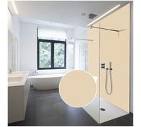 WALLando Pannello posteriore doccia di alta qualità, dimensioni personalizzate, rivestimento da parete facile da montare per doccia e bagno, parete in PVC di alta qualità, tinta unita e satinata,