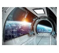 WallArena Carta Da Parati Fotografica Cosmo Galassia Bambini Astronave - Include Colla - Design Carta per Pareti Camera Ragazzo Ragazza Giovani Fotomurali In Tessuto Non Tessuto TNT (208x146 cm)