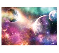 WallArena Carta Da Parati Fotografica Cosmo Galassia Pianeti Bambini - Include Colla - Design Carta per Pareti Camera Ragazzo Ragazza Giovani Fotomurali In Tessuto Non Tessuto TNT (208x146 cm)