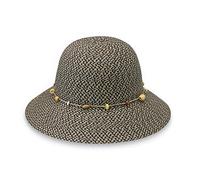 Wallaroo Hat Company Cappello da Sole Naomi da Donna, UPF 50+, Ripiegabile, Stile Moderno, Progettato in Australia, Carbone, Taglia Unica